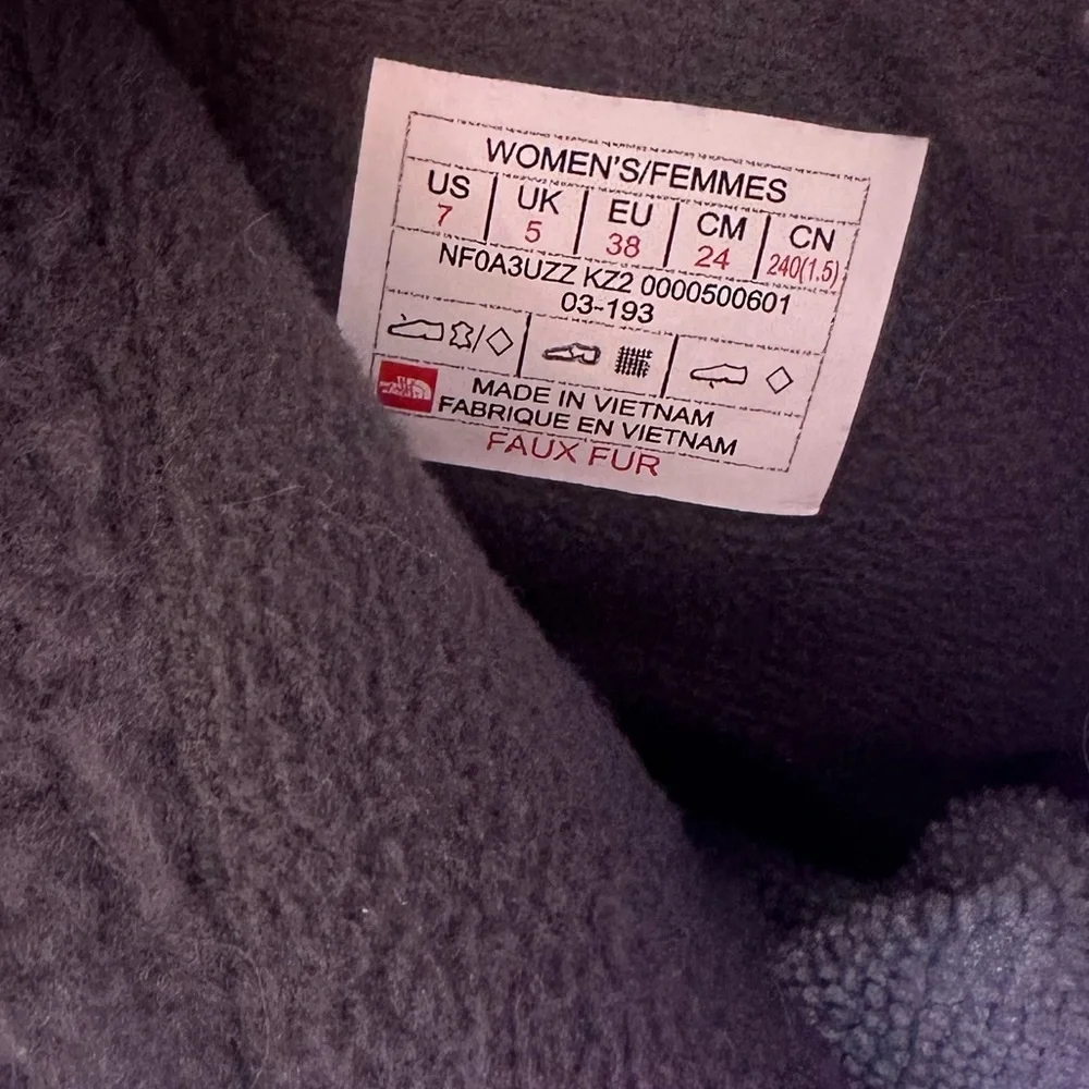 The North Face Black and Gray Winter Boots